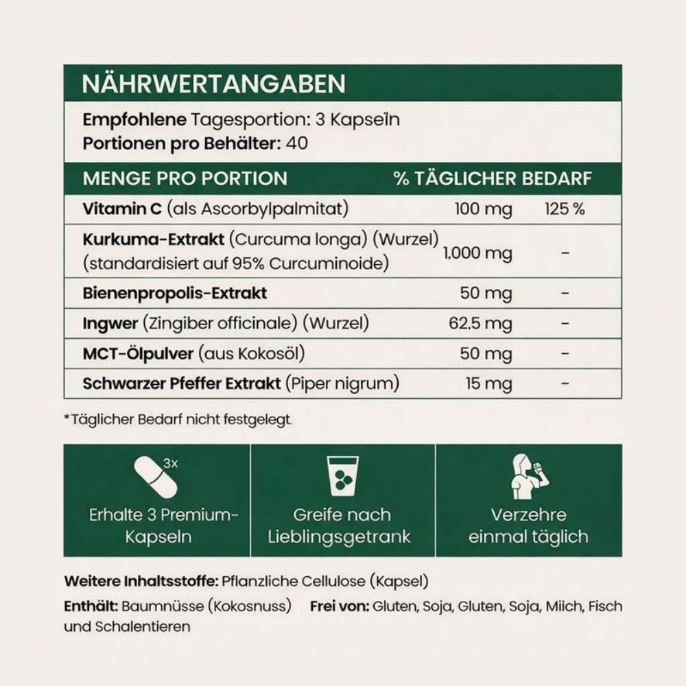 Kurkuma Curcumin Kapseln (1.000mg)
